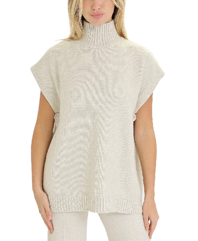 Mock Neck Knit Vest