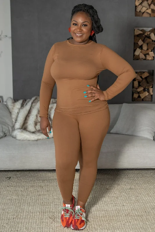 My Chill loungewear Set Deep Camel