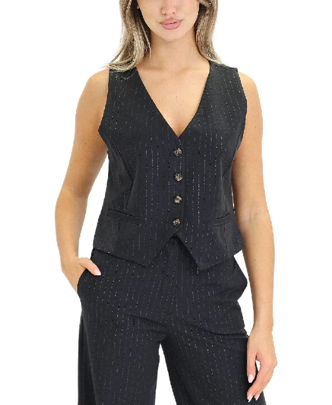 Silver Pinstripe Vest