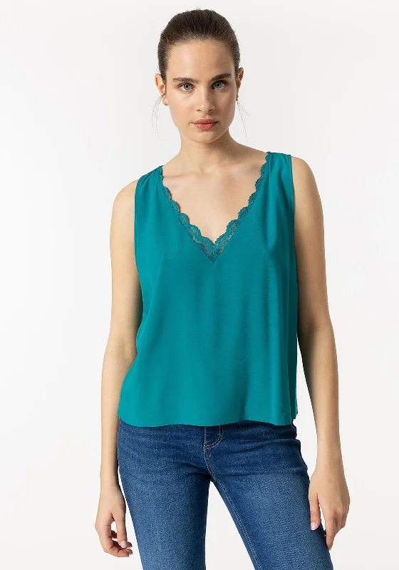 Tiffosi Cosmopolitan Vest Top, Teal