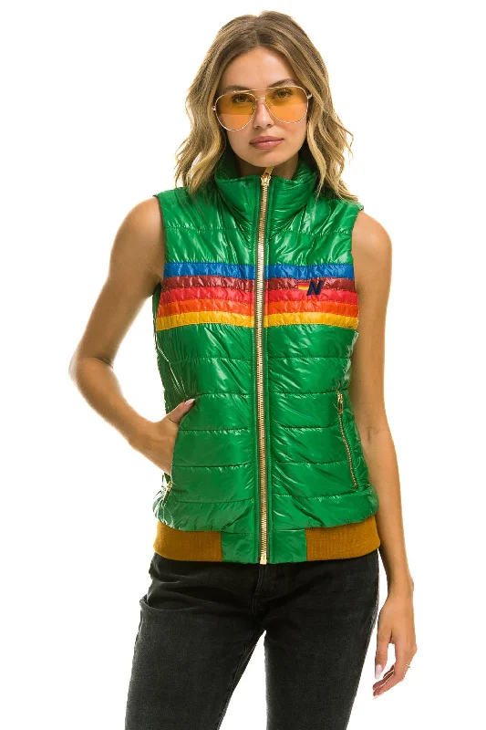 WOMEN'S 5 STRIPE VEST - GLOSSY AMAZON