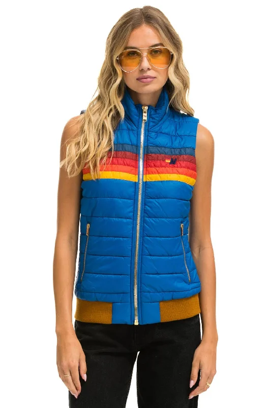 WOMEN'S 5 STRIPE VEST - SNORKEL BLUE