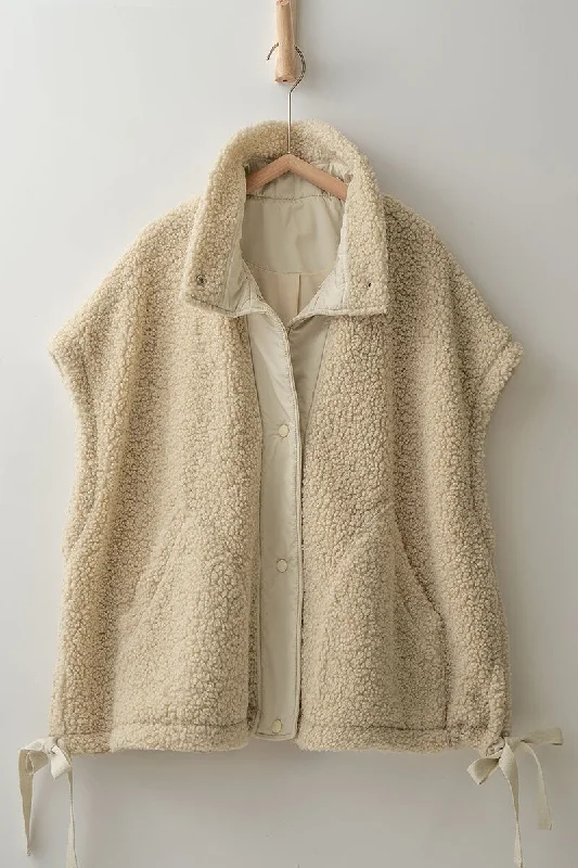 Teddy Fur Beige Sherpa Vest