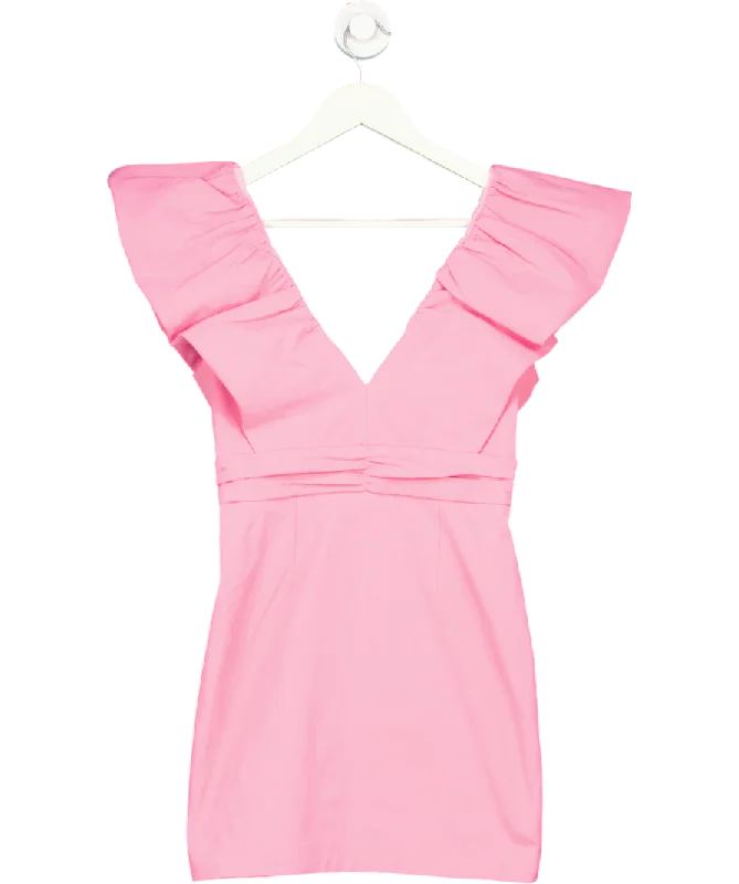 Business DressElle Zeitoune Pink Destiny Fitted Mini Dress UK 6