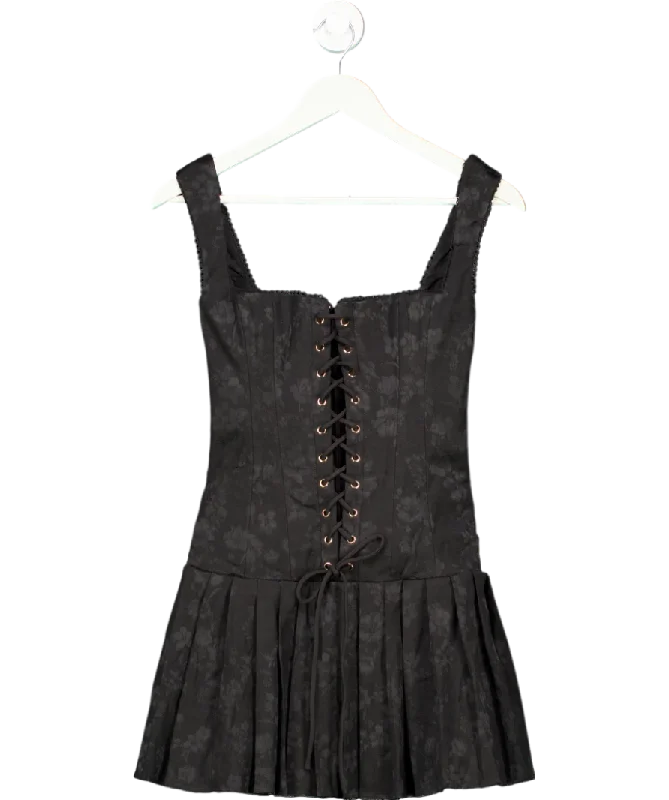 Maxi DressHouse of CB Talia Black Pleated Mini Dress UK S