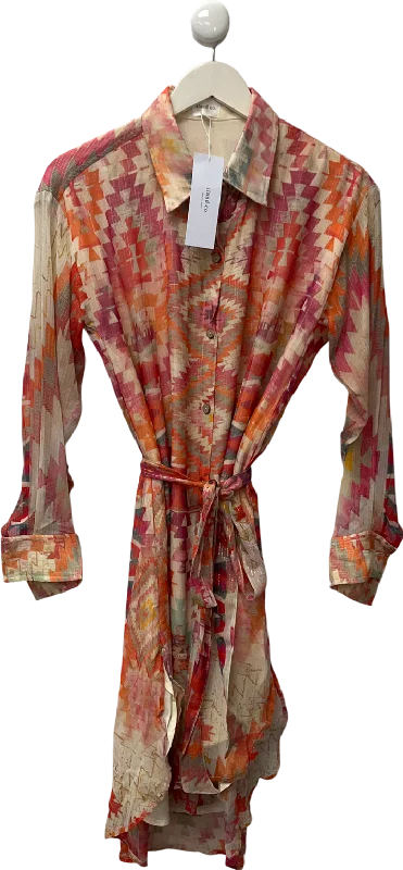 Wedding DressIland co. Multicoloured Chloe Lurex Shirt Dress UK S