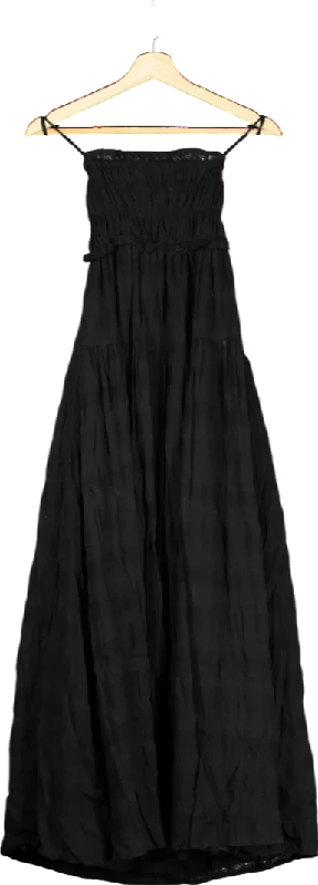 Velvet DressKivari Black Rylan Maxi Dress UK 6