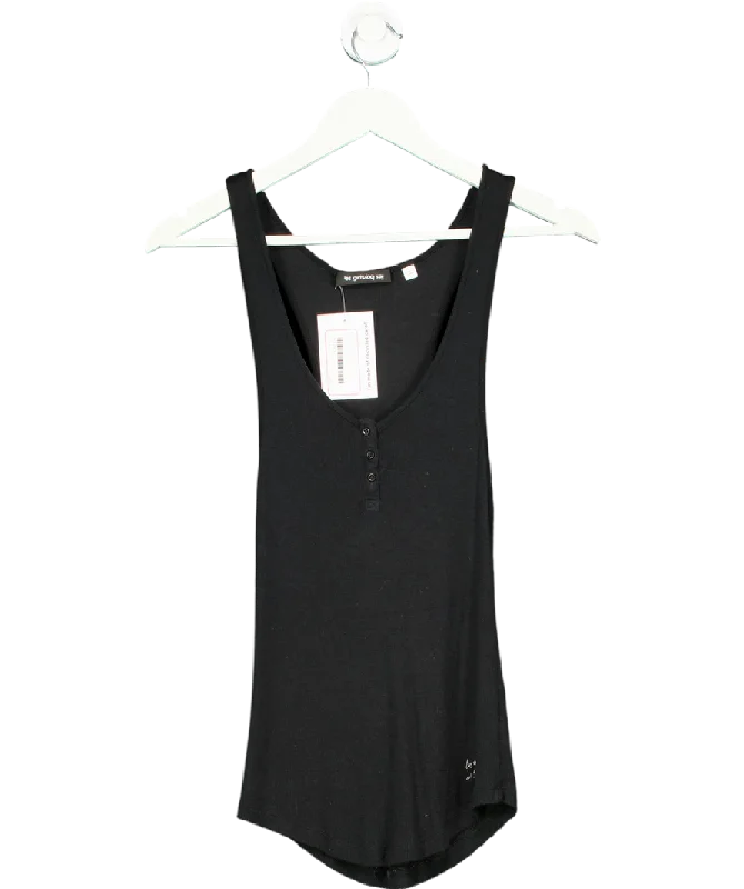 LES GIRLS LES BOYS Les Girls Les Boys - Rib Jersey Vest In Black No Size