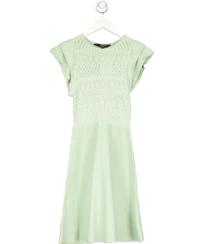 Wedding Dresslipsy london Green Crochet Mini Dress UK 8