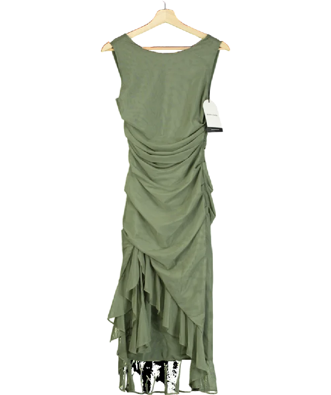 Kaftan DressMistress Rocks Green Gathered Mini Dress UK S