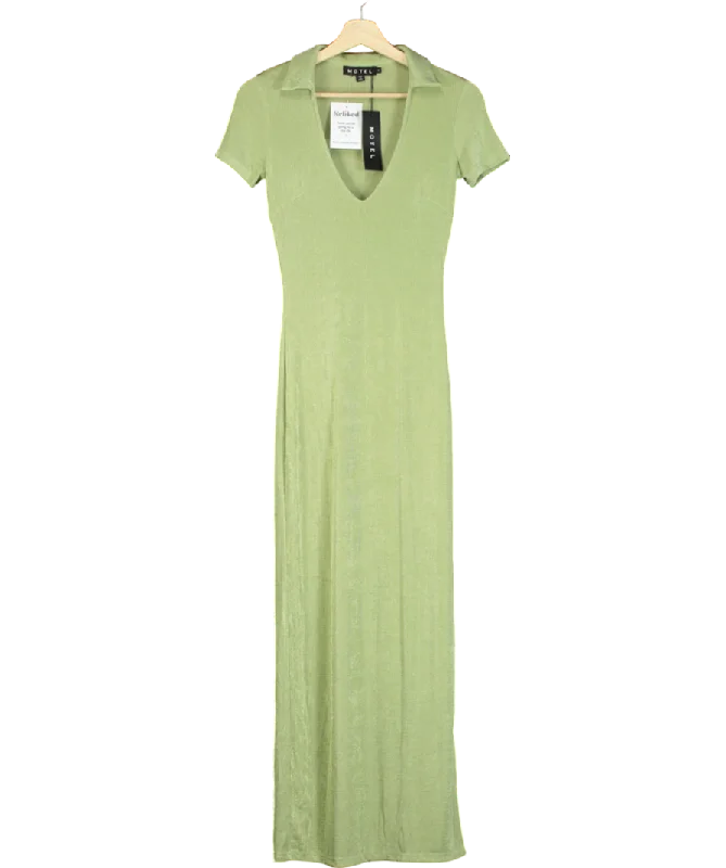 Prairie DressMotelrocks Green Savita Maxi Dress UK S