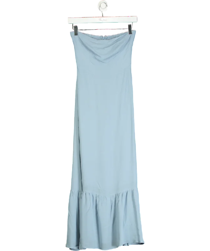 Cocktail DressReformation Blue Arta Strapless Dress UK 4