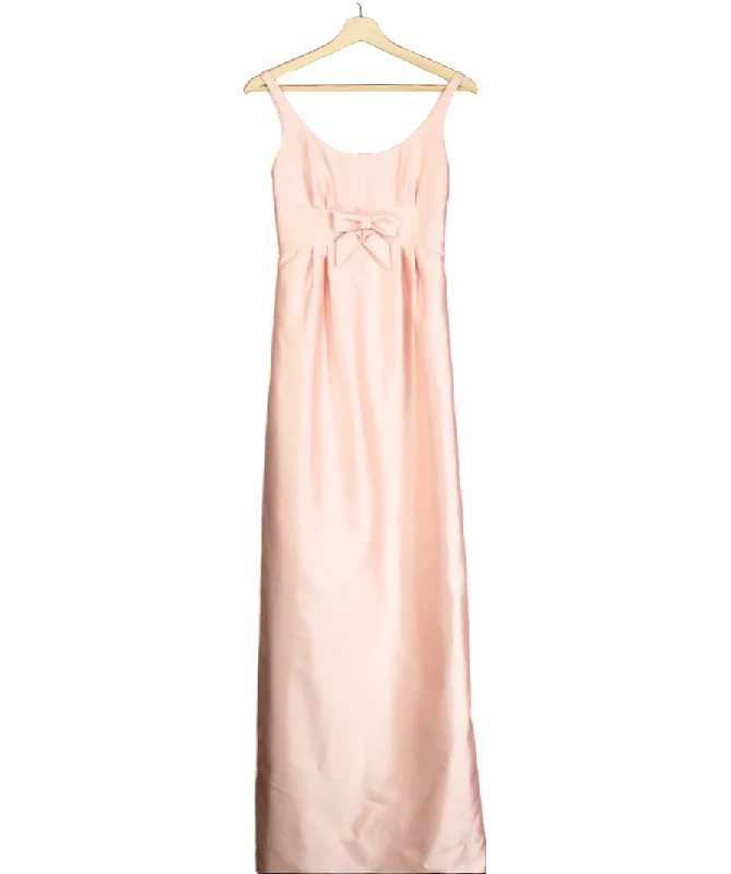 Military DressSantinni Pink 'sabrina' Silk And Wool Dress UK XS