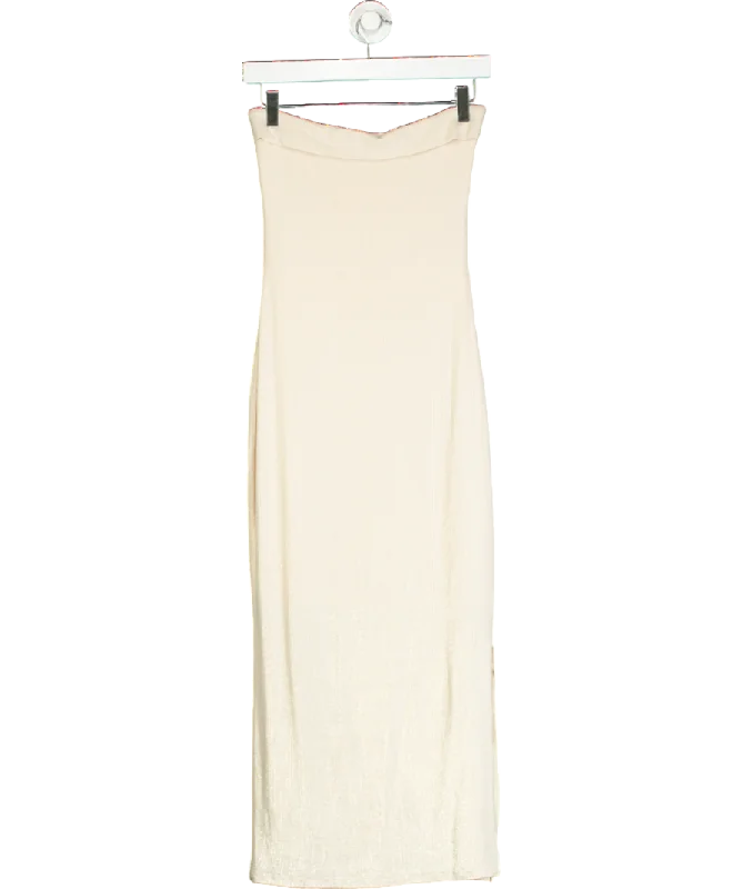 Waterproof DressSDeer Cream Tube Maxi Dress UK S