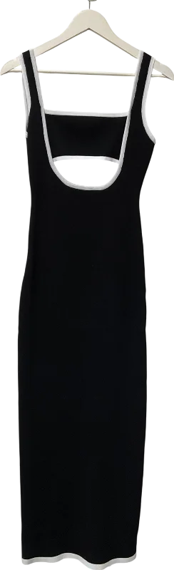 Denim DressSoera Black Eloise cit out midi dress UK S