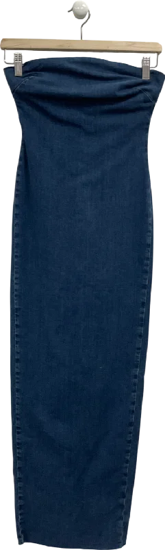 Slit DressZARA Blue Tailored Denim Dress UK XS