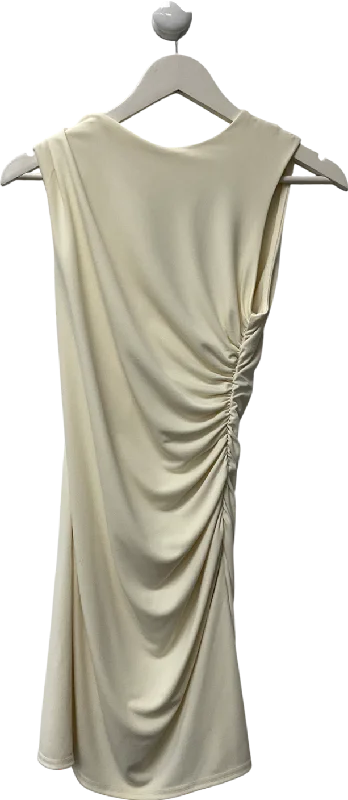 Sari DressZARA Cream Draped Short Dress UK S