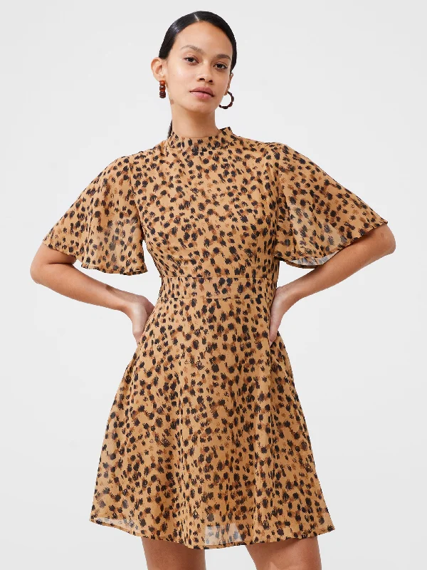 Gala DressAnimal Georgette Mini Dress