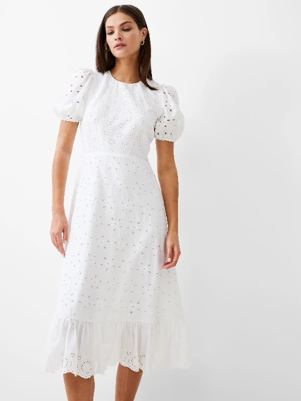 Dance DressBroderie Tiered Midi Dress