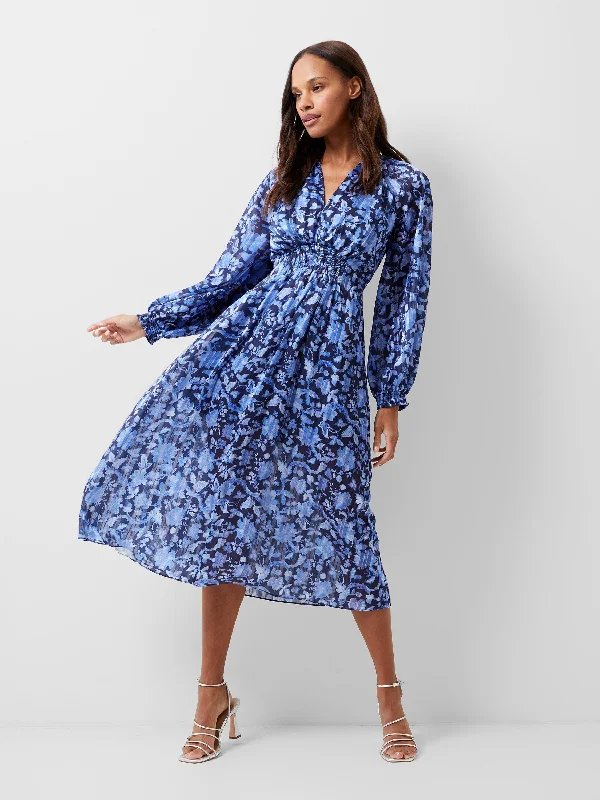 Printed DressCynthia Fauna Midi Dress