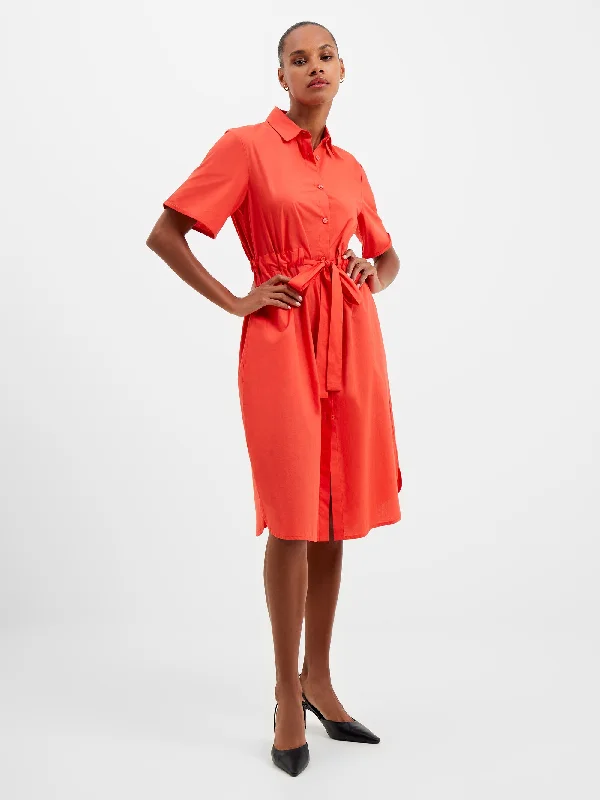 Fleece-lined DressRhodes Poplin Shirt Dress