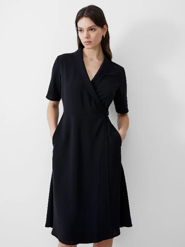 One-shoulder DressShawl Pocket Dress