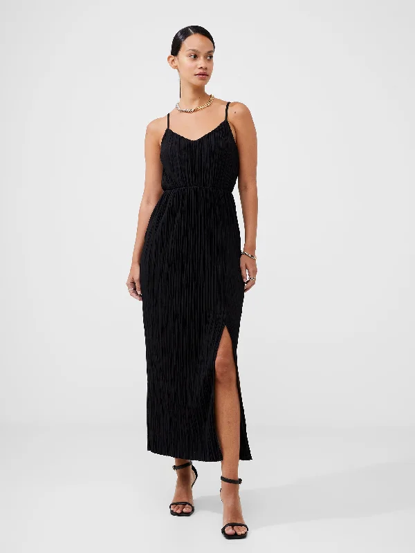 Wedding DressStrappy Plisse Jersey Maxi Dress