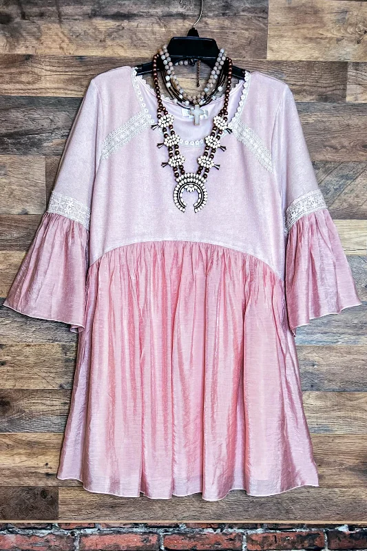 TunicTopBronzeAS CUTE AS THEY COME EMBELLISHED PEACH TUNIC