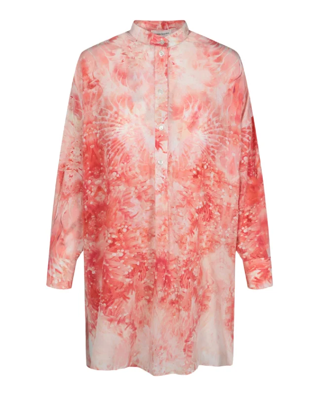 TunicTopHorizonAlexander McQueen Womens Silk Printed Tunic