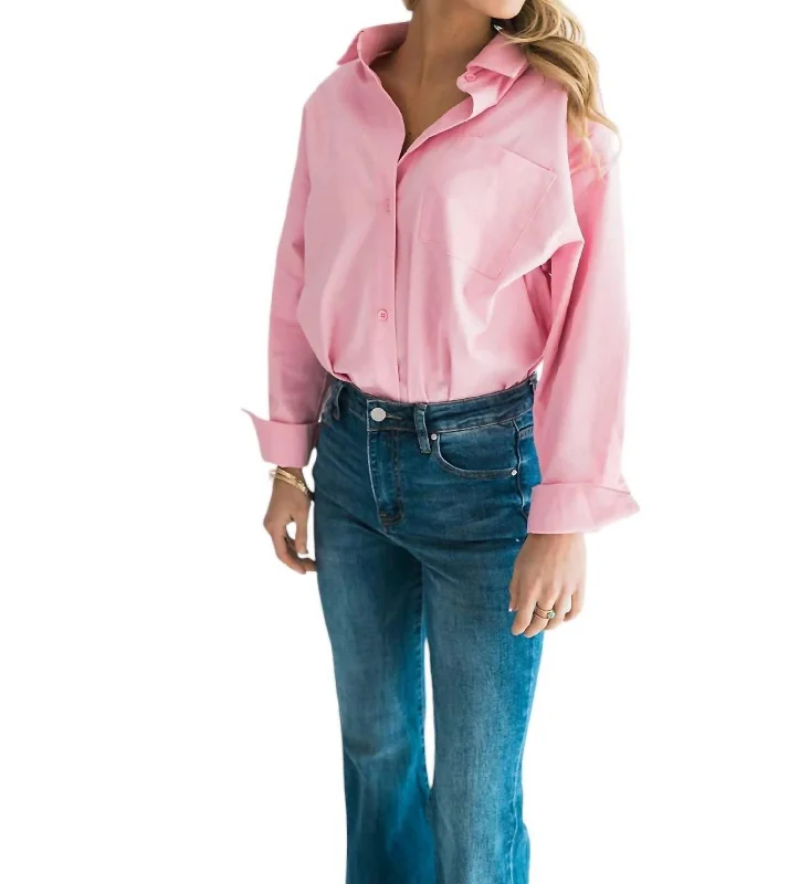 TunicTopShiftBillie Tunic Shirt In Pink