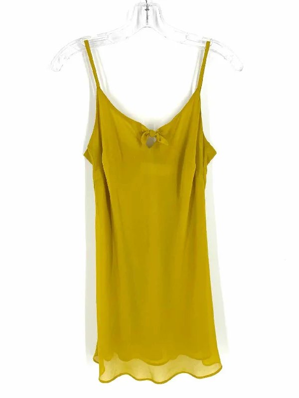 Cabi Size S Goldenrod Solid Knot Tops Tunic