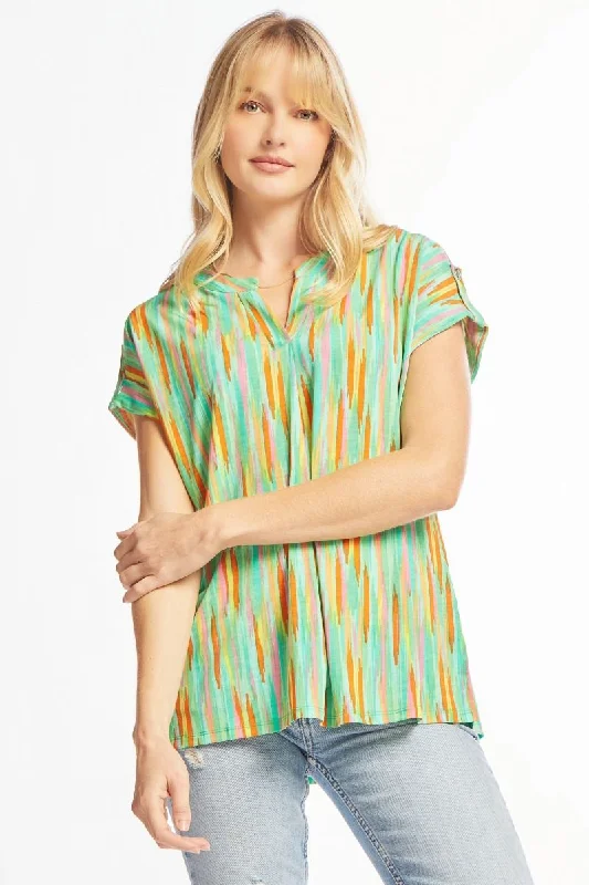 TunicTopIronDear Scarlett Lizzy Emerald Multi Tunic Top