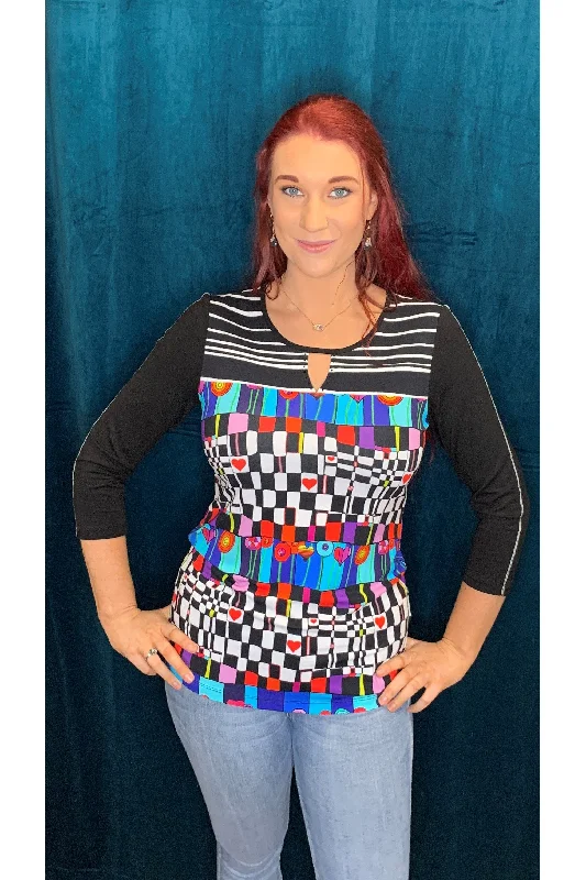 TunicTopCosmoDolcezza Abstract Tunic