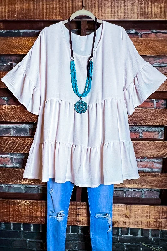 TunicTopFusionWEEKEND WONDER IVORY OVERSIZED BABYDOOL TUNIC