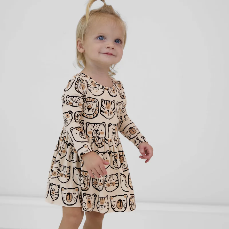 TightsockLions, Tigers & Bears Skater Dress with Bodysuit