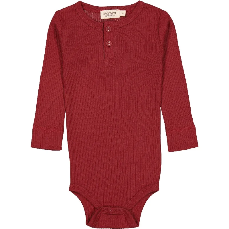 TightcurlMarMar Modal Hibiscus Red Body LS