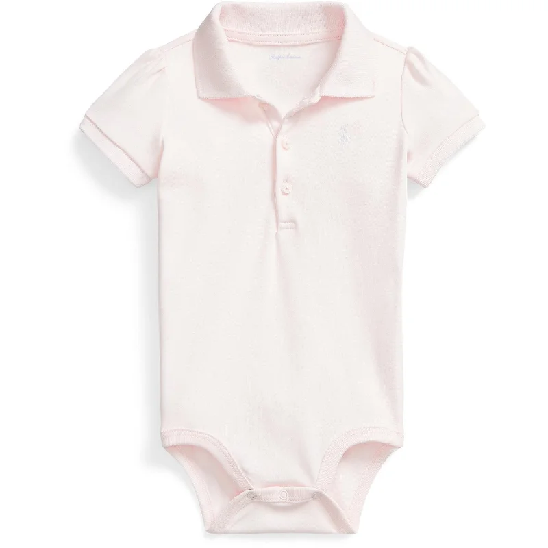 TightcollarRalph Lauren Baby Delicate Pink Baby Girl Bodysuit